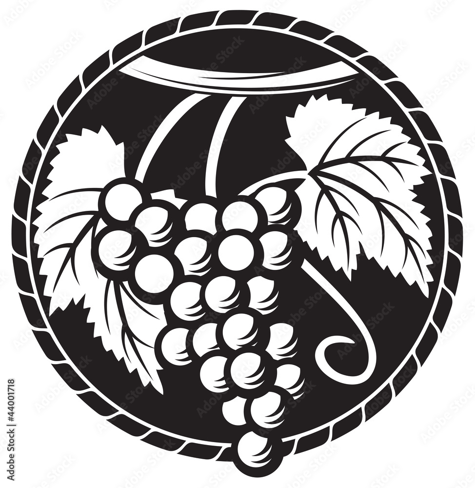 Obraz na plátně grapes symbol