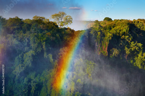 Rainbow over Victoria Falls