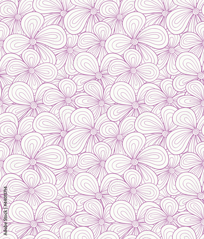 Seamless violet flower pattern. Vector illustration Seamless violet flower pattern. Vector illustration