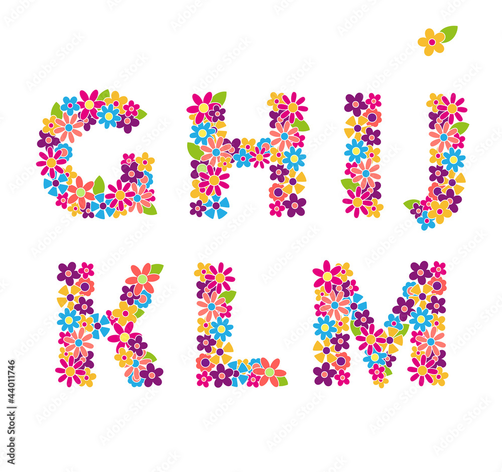 Beautiful floral letters. Part 2 Beautiful floral letters. Part 2