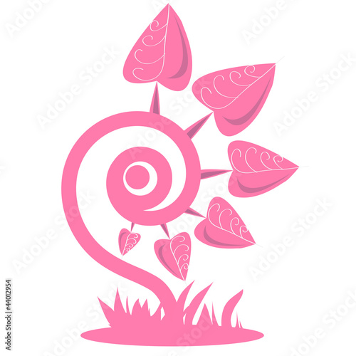 pink_woodbine grass