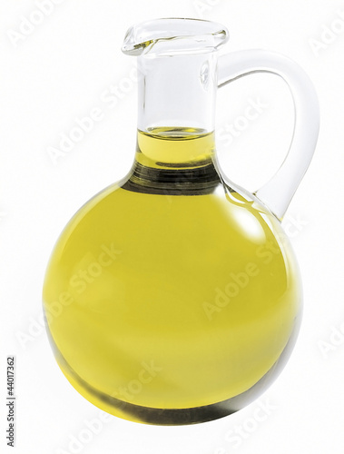 Ampolla oliera con olio photo