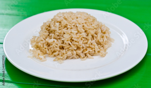 cooked brown rice