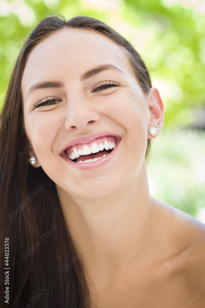 Attractive Mixed Race Girl Portrait Attractive Mixed Race Girl Portrait