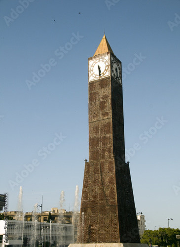Clock Tower  avenue Habib Bourguiba Ville Nouvelle Tunis Tunisia