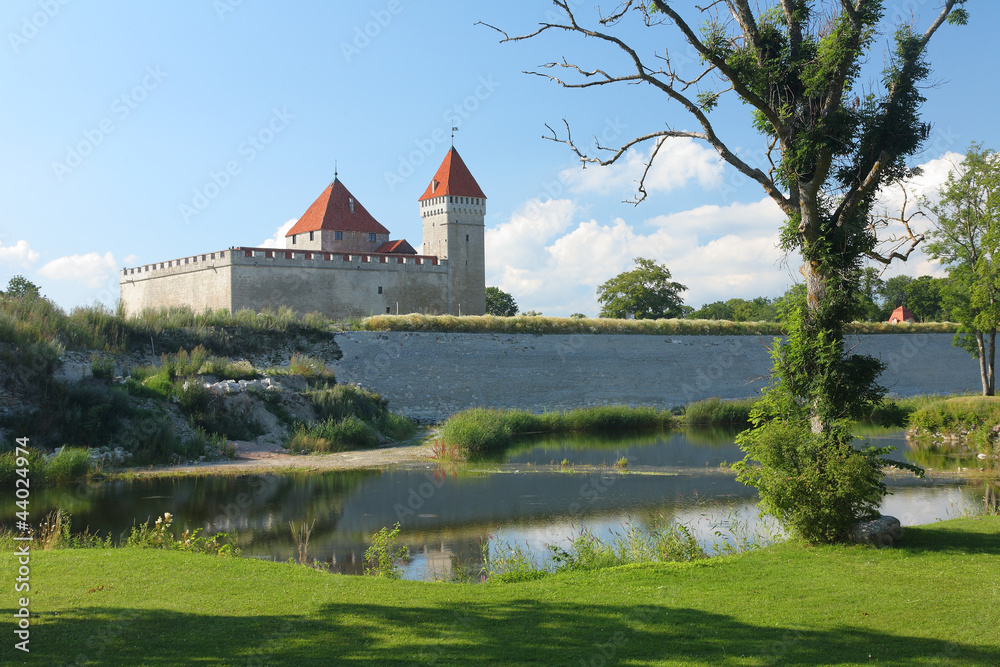 The medieval episcopal castle, Kuressaare, Estonia.