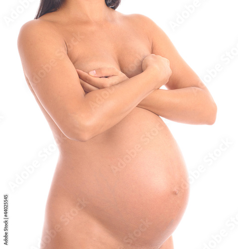 Obraz na płótnie Pregnant woman w salonie