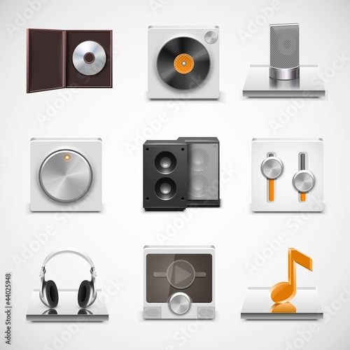 music vector icons