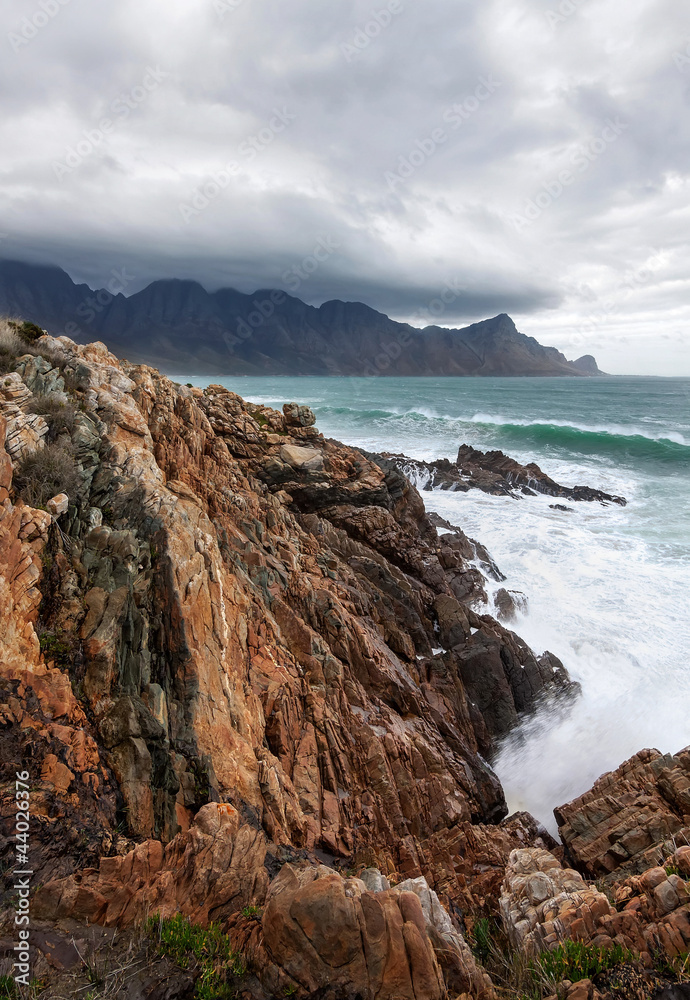 Ragged rocks and rough seas Ragged rocks and rough seas
