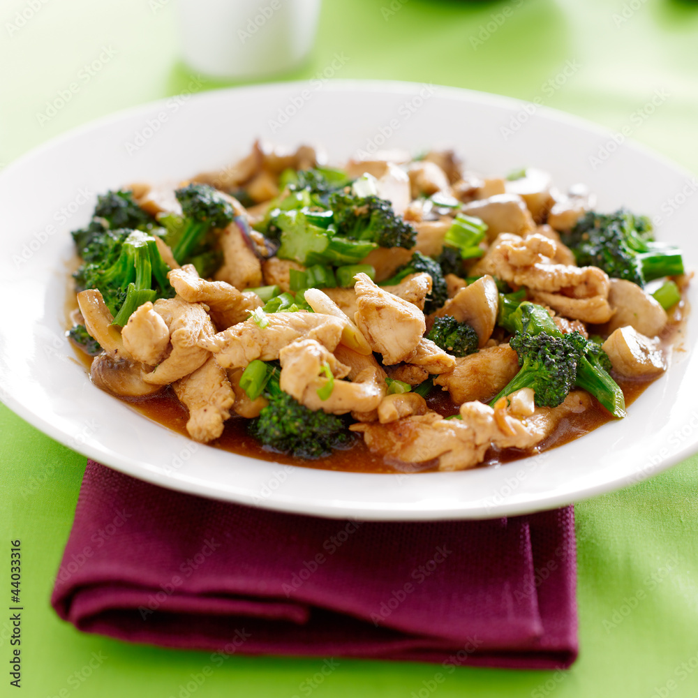 chinese food - chicken and broccoli stir fry chinese food - chicken and broccoli stir fry