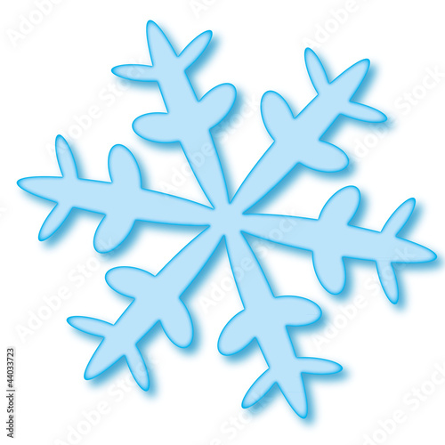 Eiskristall Schneeflocke einfach