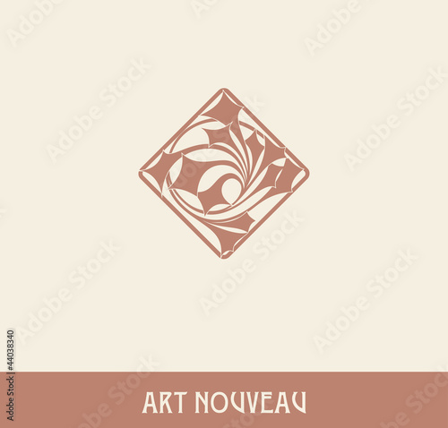 The floral element in art nouveau style
