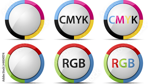 CMYK and RGB buttons