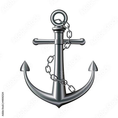 Anchor on white background