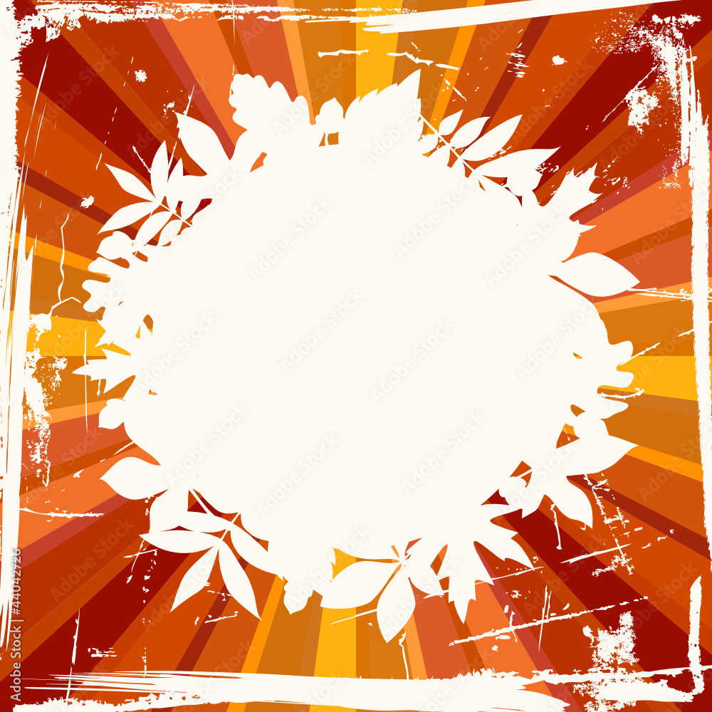Retro Autumn Background Warm Colors