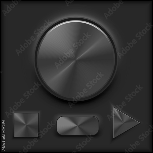 black Vector mixer volume control