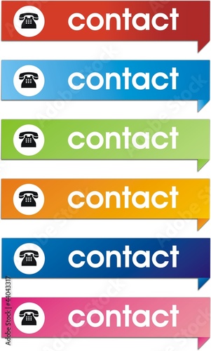 boutons contact