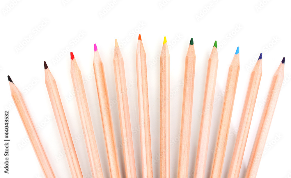 Color pencils isolated on white Color pencils isolated on white