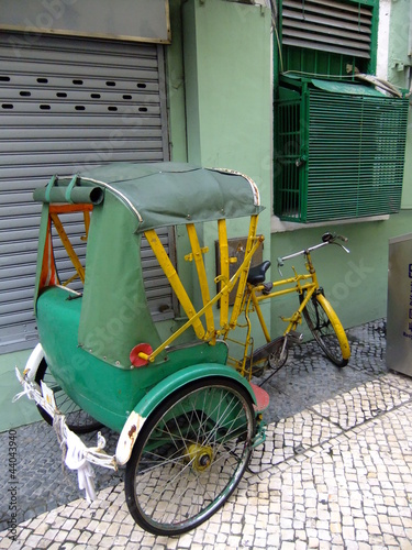 Cyclo rickshaw, Macau, China photo