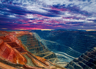 Fotobehang Australië Super Pit goudmijn in Kalgoorlie  © Imagevixen