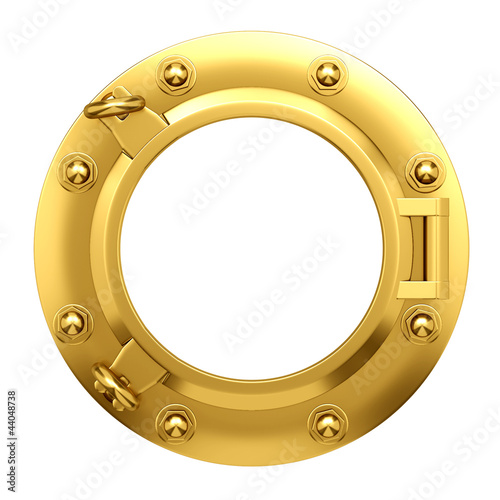 3d Porthole in brass
