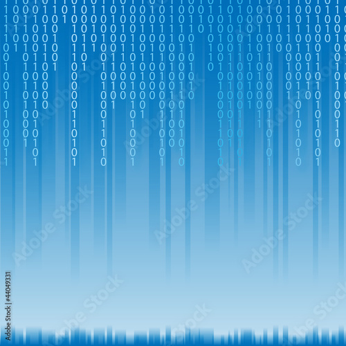 Abstract binary code background