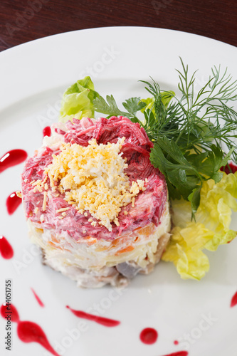 Russian herring salad