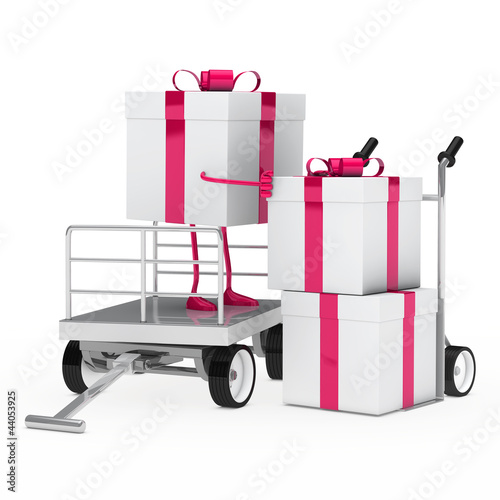 gift box onload trolley photo