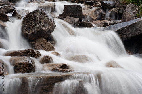small waterfall in the alps
