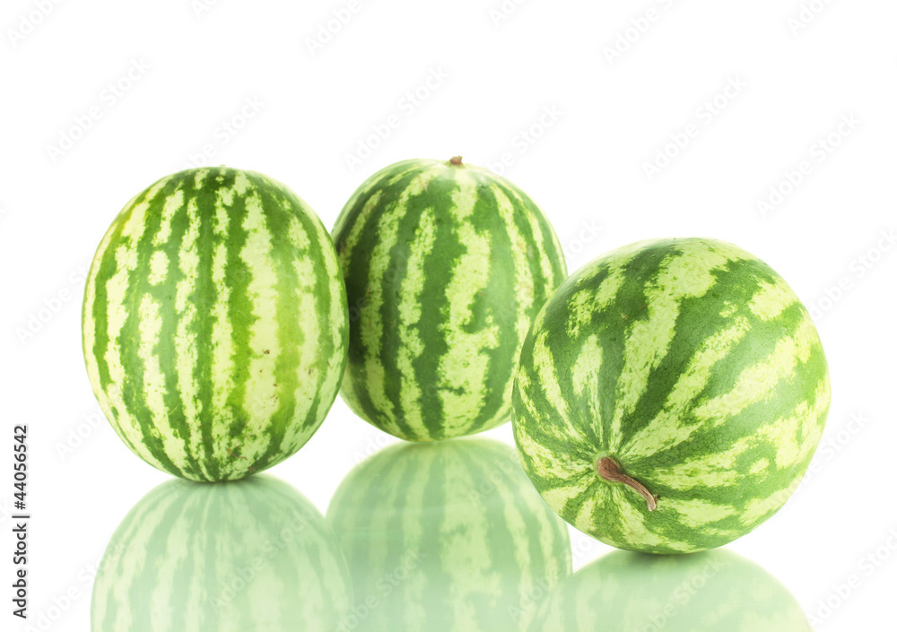 juicy watermelons isolated on white juicy watermelons isolated on white