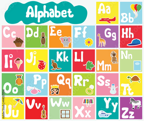 Fototapeta Alfabet dla dzieci