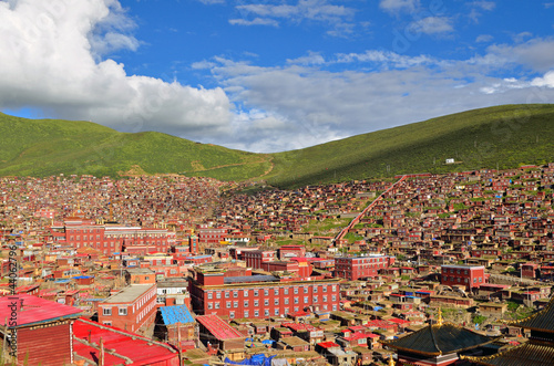 Lharong Monastery in eastern Tibet,China