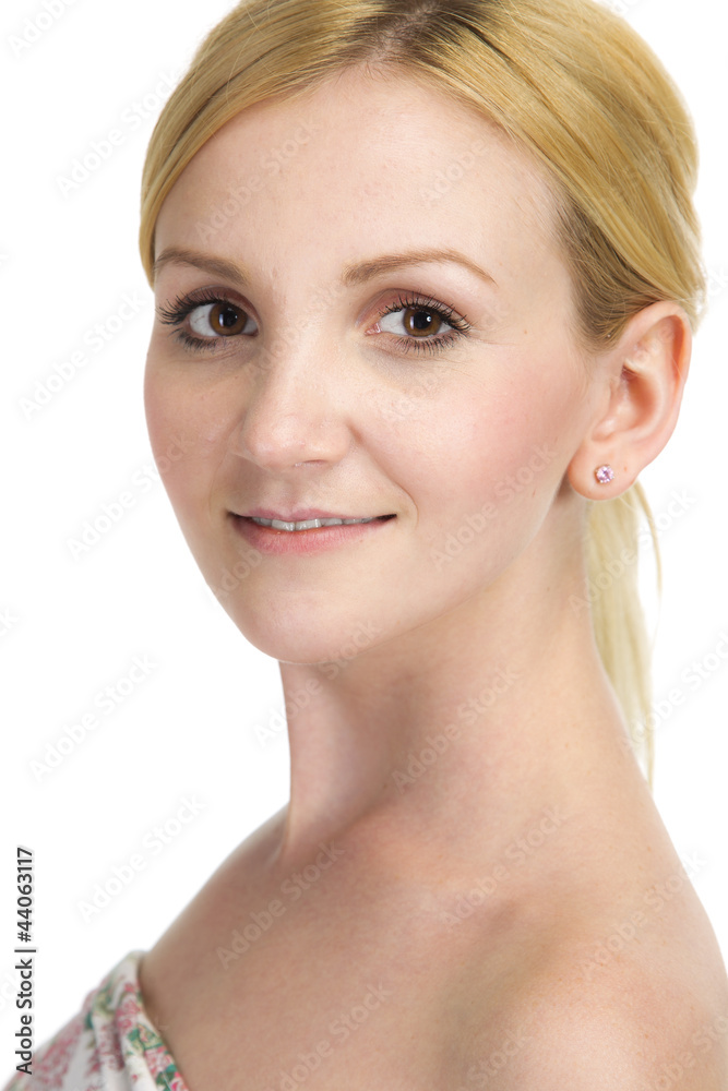 Portrait einer jungen blonden Frau Portrait einer jungen blonden Frau