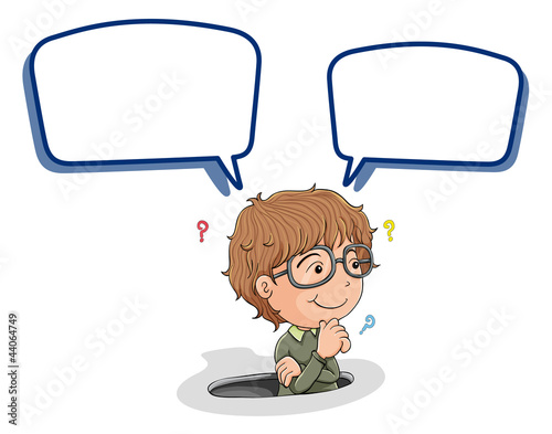 a boy and call out