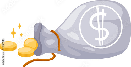 bag of gold coins