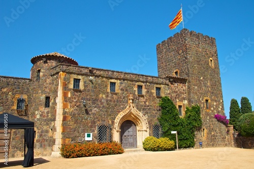 Catalonian castle in the botanical garden of Palafrugell photo
