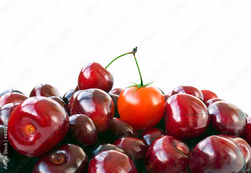 Cherry tomato and cherries