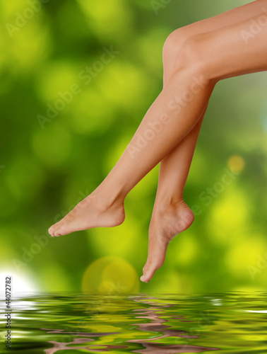 Long woman legs