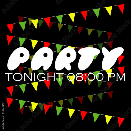 Party - strings of bunting background