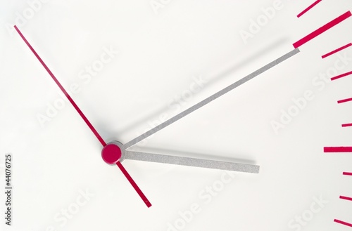 Watch classic modern wall clock with white dial