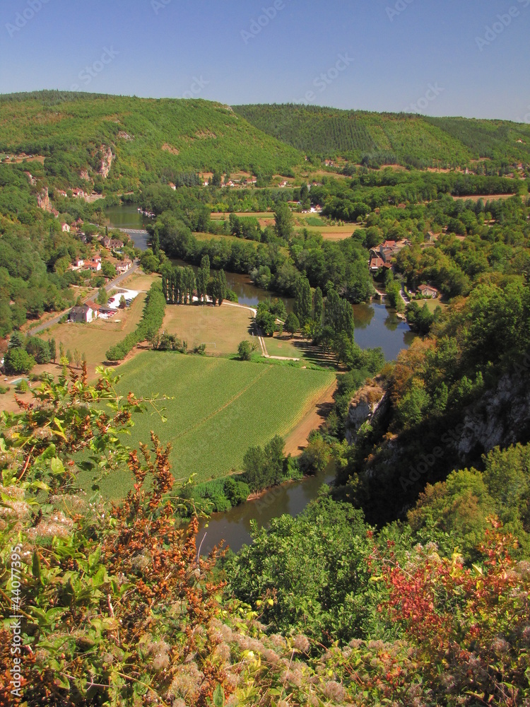 Vallée de Saint-Cirq-Lapopie ; Lot Quercy ; Midi-Pyrénnées