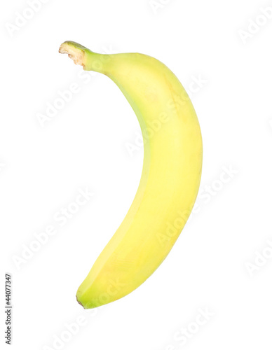 Ripe banana isolated on white background