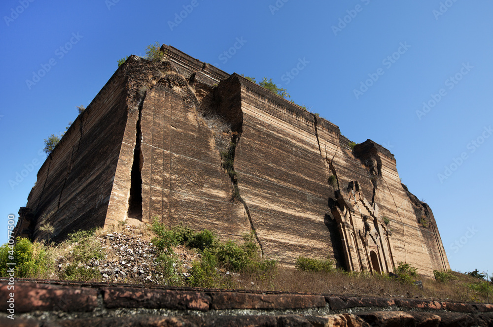 ruins of mingun temple, Myanmar near Mandalay