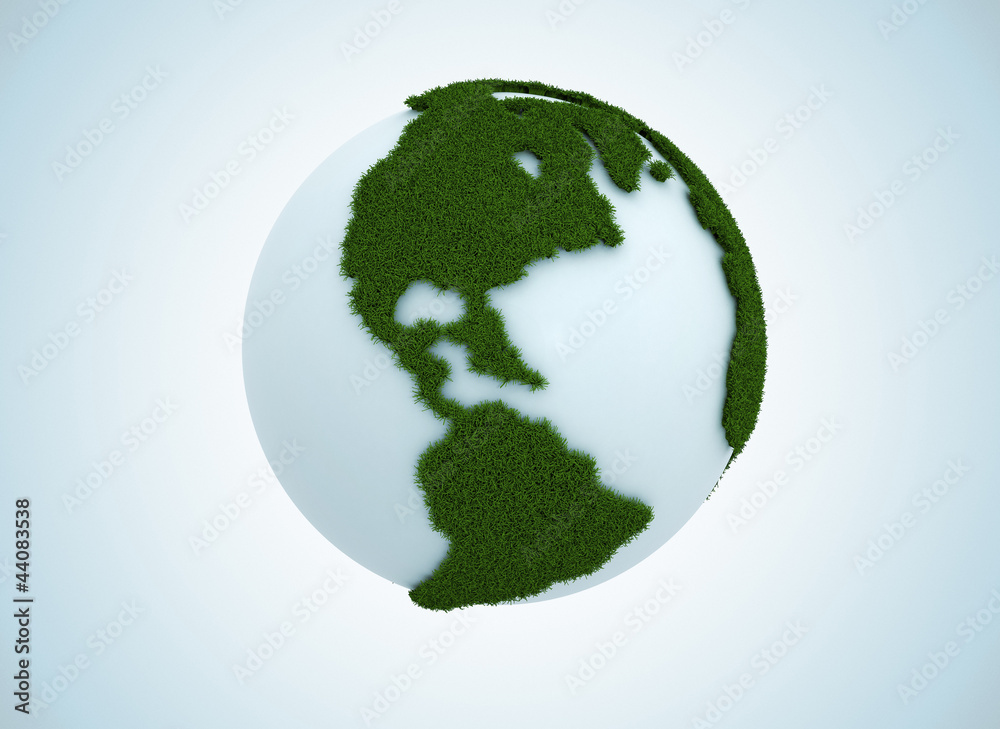 Green grass globe