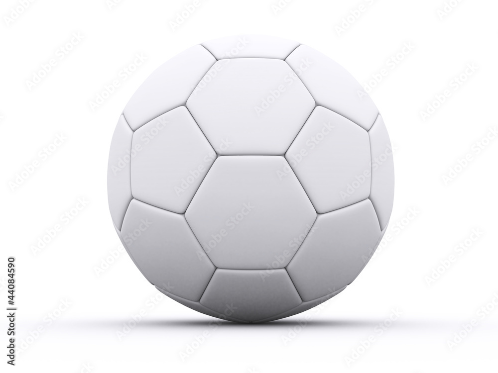 Fototapeta premium a 3d white soccer ball