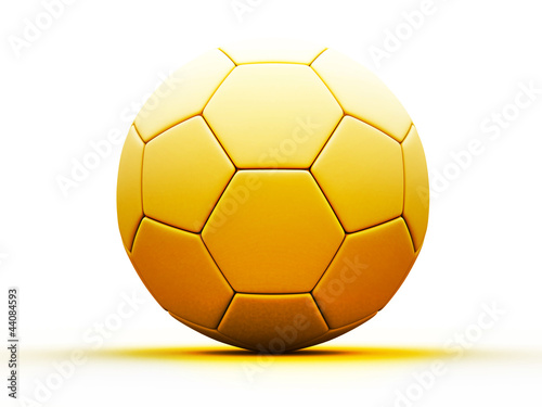 3d Gold soccer ball