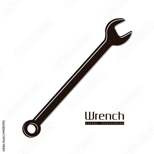 silhouette of wrench