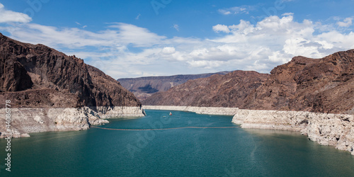 Hoover Dam, between Arizona and Nevada