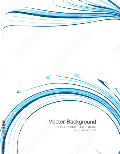 abstract colorfull business blue line wave vector