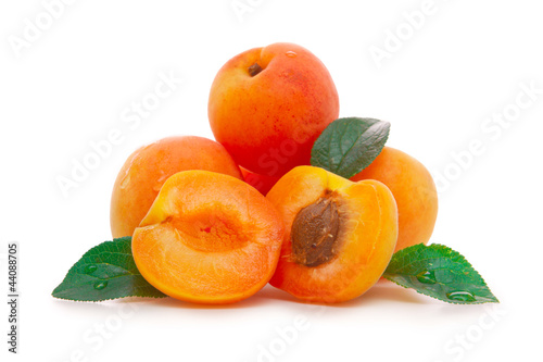 fresh juicy apricots